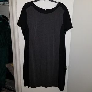 George Black & Grey Colorblock Sheath Dress